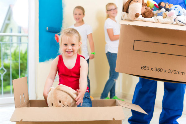 traslochi roma con bambini