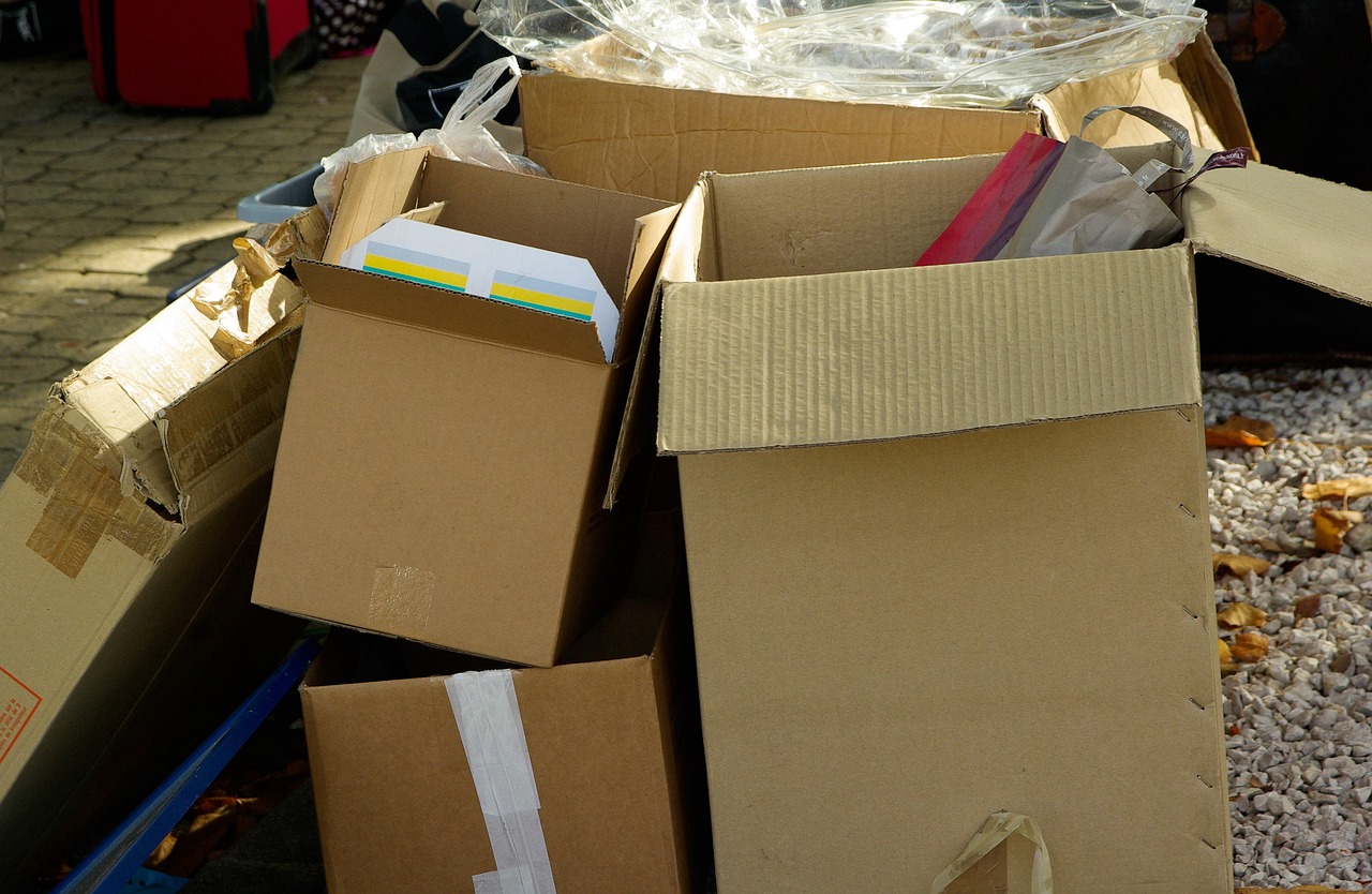 scatole pronte per trasloco